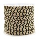 Macramé bead cord braided 4mm Gold-Black